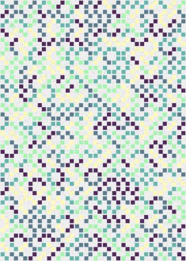 Soyut Geometrik Desen, hesaplama sanatı çizimi