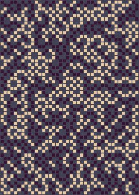 Soyut Geometrik Desen üretken hesaplama sanatı çizimi