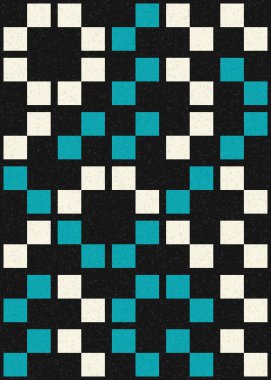 Soyut Geometrik Desen, hesaplama sanatı çizimi