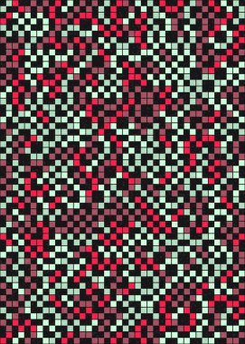 Soyut Geometrik Desen, hesaplama sanatı çizimi