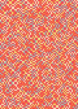 Soyut Geometrik Desen üretken hesaplama sanatı çizimi