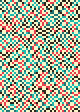 Soyut Geometrik Desen üretken hesaplama sanatı çizimi