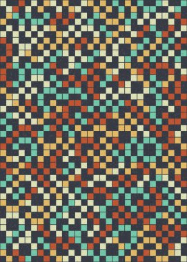 Soyut Geometrik Desen, hesaplama sanatı çizimi