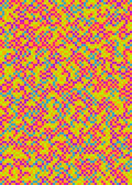 Soyut Geometrik Desen, hesaplama sanatı çizimi