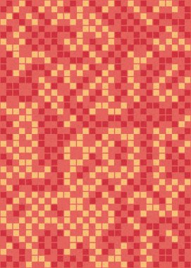 Soyut Geometrik Desen, hesaplama sanatı çizimi