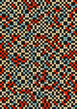 Soyut Geometrik Desen, hesaplama sanatı çizimi