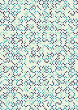 Soyut Geometrik Desen üretken hesaplama sanatı çizimi