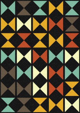 Soyut Geometrik Desen üretken hesaplama sanatı çizimi