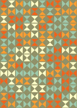 Soyut Geometrik Desen üretken hesaplama sanatı çizimi