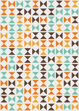 geometrik şekilli soyut arkaplan, üretken hesaplama sanatı çizimi, mozaik desenli taklit fayanslar 