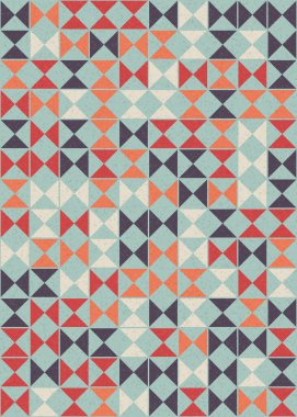 Soyut Geometrik Desen üretken hesaplama sanatı çizimi