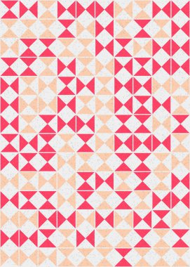 Soyut Geometrik Desen üretken hesaplama sanatı çizimi