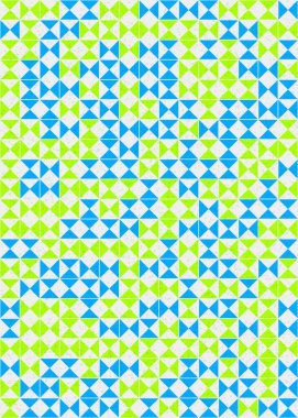 Soyut Geometrik Desen üretken hesaplama sanatı çizimi