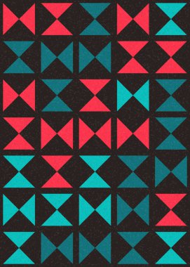 Soyut Geometrik Desen üretken hesaplama sanatı çizimi