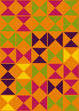 Soyut Geometrik Desen üretken hesaplama sanatı çizimi