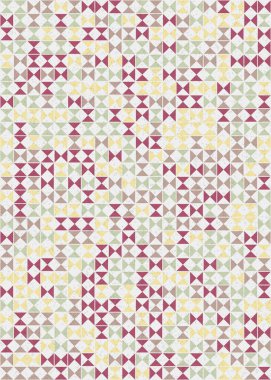 Soyut Geometrik Desen üretken hesaplama sanatı çizimi