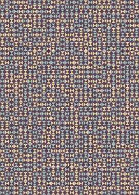 Soyut Geometrik Desen üretken hesaplama sanatı çizimi