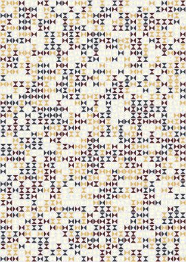 Soyut Geometrik Desen üretken hesaplama sanatı çizimi