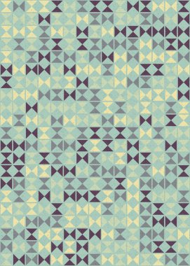 Soyut Geometrik Desen üretken hesaplama sanatı çizimi