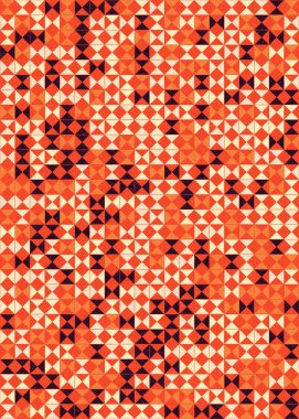 Soyut Geometrik Desen üretken hesaplama sanatı çizimi