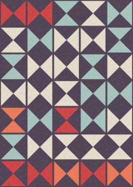 Soyut Geometrik Desen üretken hesaplama sanatı çizimi