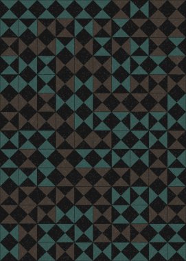 Soyut Geometrik Desen üretken hesaplama sanatı çizimi