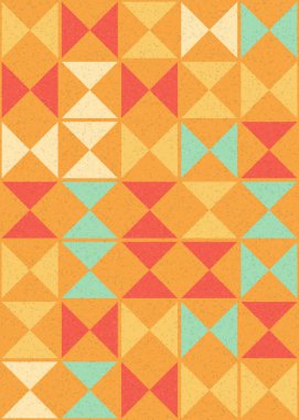 geometrik şekilli soyut arkaplan, üretken hesaplama sanatı çizimi, mozaik desenli taklit fayanslar 