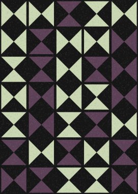 geometrik şekilli soyut arkaplan, üretken hesaplama sanatı çizimi, mozaik desenli taklit fayanslar 