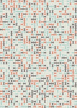 Soyut Geometrik Desen üretken hesaplama sanatı çizimi