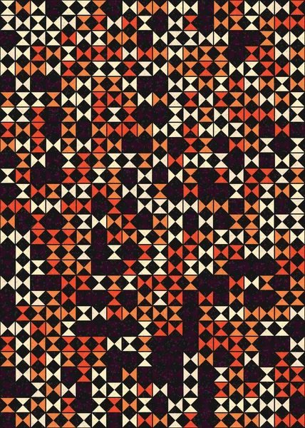 Couleur Fond Abstrait Avec Des Formes Géométriques Illustration Art Computationnel — Image vectorielle