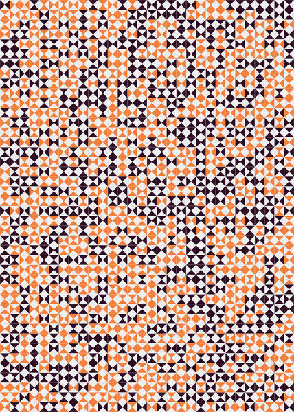 Абстрактная геометрическая иллюстрация генеративного вычислительного искусства