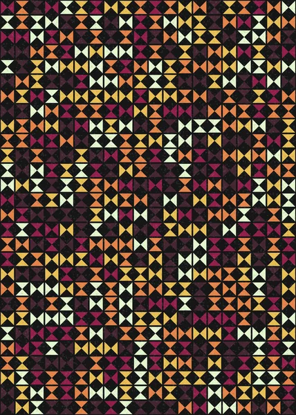 Fondo Abstracto Color Con Formas Geométricas Ilustración Arte Computacional Generativa — Vector de stock