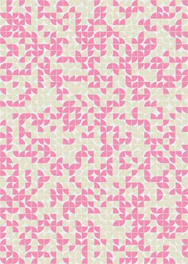 Soyut Geometrik Desen, üretken hesaplama sanatı çizimi