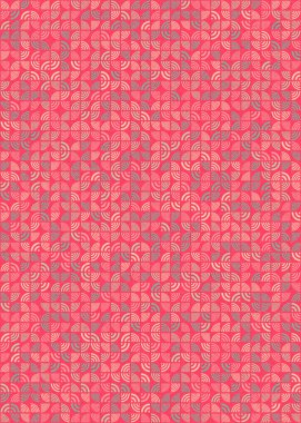 Soyut Geometrik Desen, üretken hesaplama sanatı çizimi