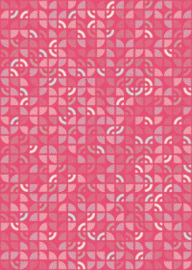 Soyut Geometrik Desen, üretken hesaplama sanatı çizimi