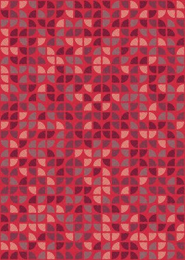 Soyut Geometrik Desen, üretken hesaplama sanatı çizimi