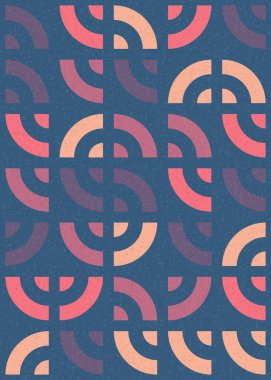 Soyut Geometrik Desen üretken hesaplama sanatı çizimi