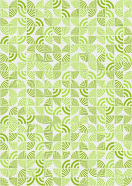 Soyut Geometrik Desen, üretken hesaplama sanatı çizimi