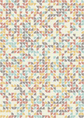 Soyut Geometrik Desen, üretken hesaplama sanatı çizimi