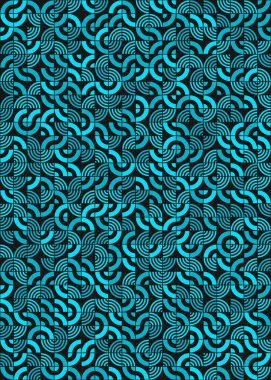 Soyut Geometrik Desen, üretken hesaplama sanatı çizimi