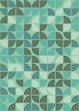 Soyut Geometrik Desen üretken hesaplama sanatı çizimi