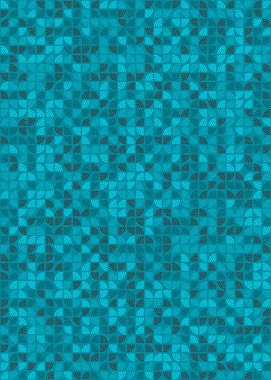 Soyut Geometrik Desen, üretken hesaplama sanatı çizimi