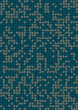 Soyut Geometrik Desen, üretken hesaplama sanatı çizimi