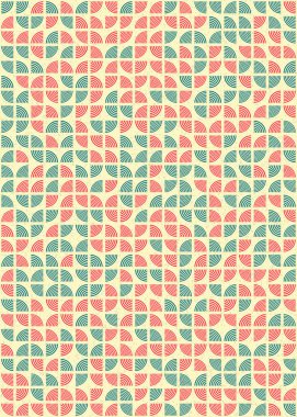 Soyut Geometrik Desen, üretken hesaplama sanatı çizimi