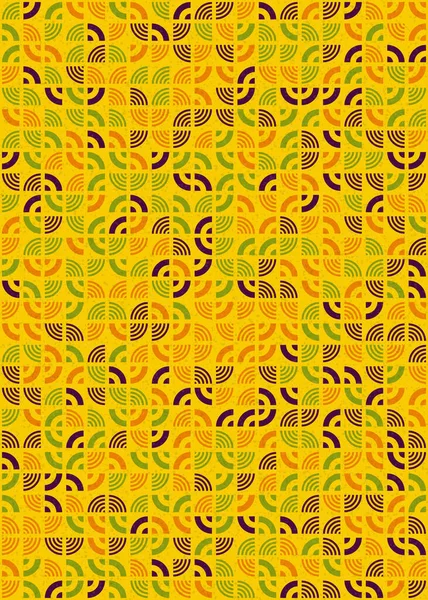 Abstraktes Geometrisches Muster Generative Computergestützte Illustration — Stockvektor