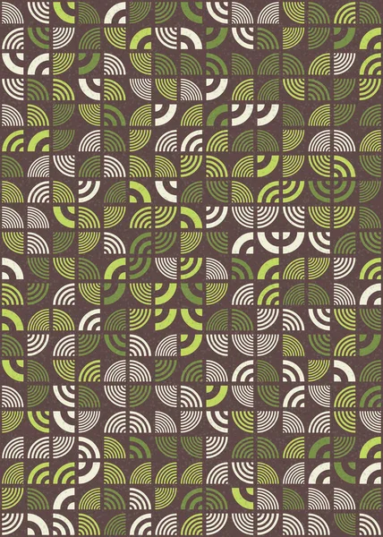 Abstraktes Geometrisches Muster Generative Computergestützte Illustration — Stockvektor