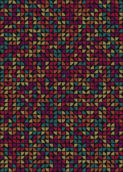 Abstraktes Geometrisches Muster Generative Computergestützte Illustration — Stockvektor