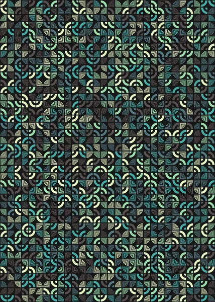 Abstraktes Geometrisches Muster Generative Computergestützte Illustration — Stockvektor