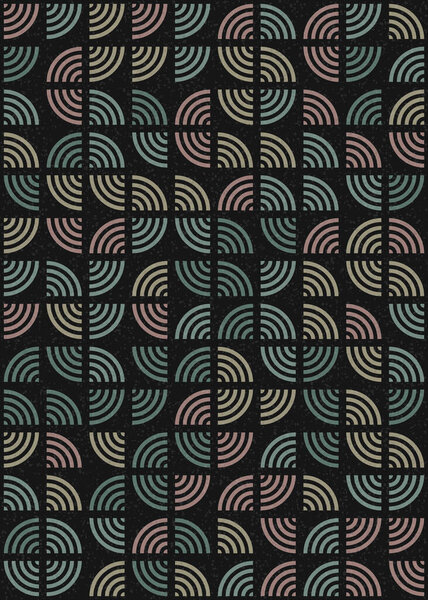 Abstract geometric pattern, generative computational art illustration