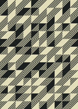 Soyut Geometrik Desen, üretken hesaplama sanatı çizimi